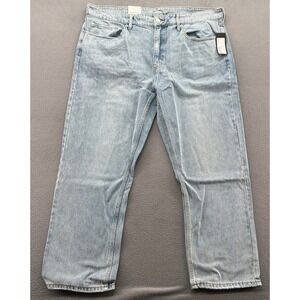 Original Use Jeans Mens Straight Leg Light Wash Denim Jeans 42x30